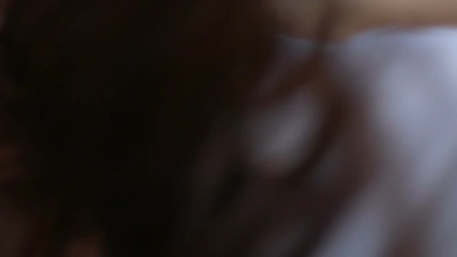 Young girl seductively dances in trance