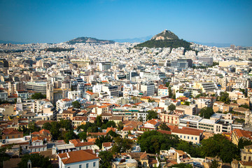 Fototapeta na wymiar Cityscape of Athens Greece.