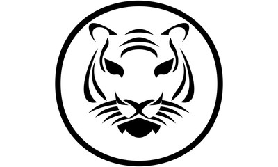 silhouette of the tiger