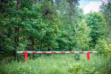 barrier in forest