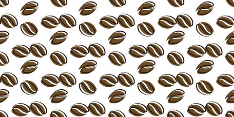 coffee beans seamless