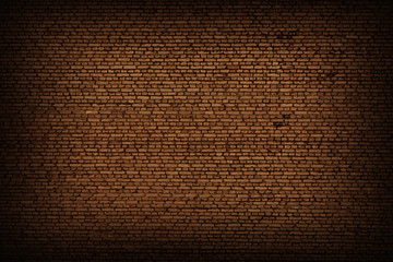 Brick wall of red brown color background