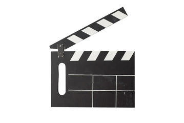Fototapeta premium Two hands holding a cinema clap