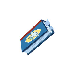 Blue cook book with recipes