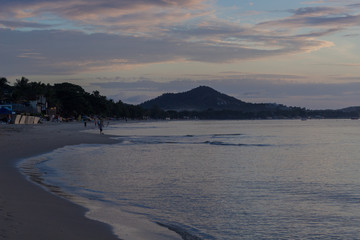 タイ・サムイ島・朝焼け・暁・チャウエンビーチ