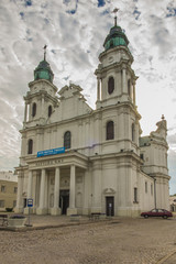 Fototapeta na wymiar Shrine, the Basilica of the Virgin Mary in Chelm in eastern Poland
