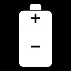 Obraz premium Battery the white color icon .