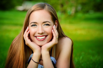 smile with white teeth