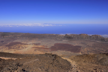 Fototapeta na wymiar Volcano Teide, (Tenerife) 3718 meters. Natural Heritage of UNESCO