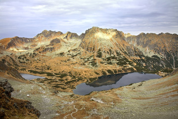 Fototapeta na wymiar Valley of Five Lakes near Zakopane. Poland