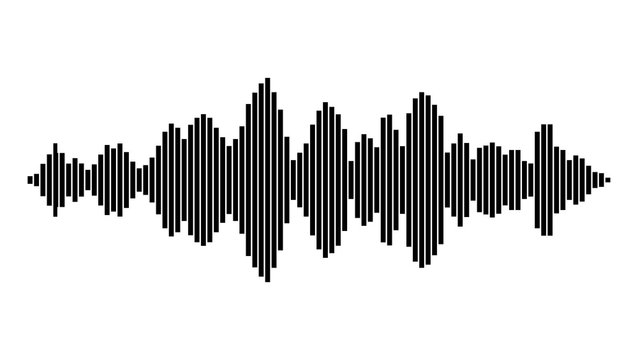equalizer music sound wave vector symbol icon design.