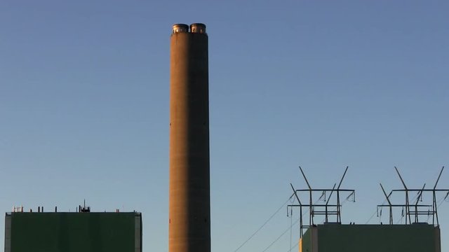 Cape cod power plant smoke stack
