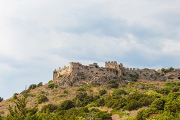 Fototapeta na wymiar View of the Old Navarino castle (Paliokastro) in Peloponnese, Greece