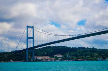 Fototapeta premium Bosphorus Bridge and Perfect sky