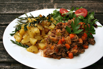 organisch, lifestyle, chilli, con, carne, rosmarin, kartoffeln, freestyle, gesunde, ernährung, werbetafel, urbano, modern