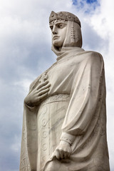 Fototapeta na wymiar Queen Olga Statue Mikhaylovsky Square Kiev Ukraine