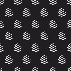 Vector seamless pattern with hand drawn brush stroke short parallel lines. Decorative background texture for print, invitation, textile, home decor, packaging, wrapping paper, and web usage.