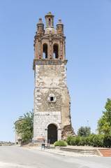 Fototapeta na wymiar Torre de San Francisco tower in Zafra, Province of Badajoz, Spain