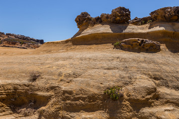 rocks nature form after erosion on coastline