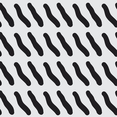 Squiggly hand drawn parallel lines pattern. Diagonal doodles, stylish background. Decorative texture for print, textile, or web usage.