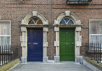 Fototapeta na wymiar Doors Dublin