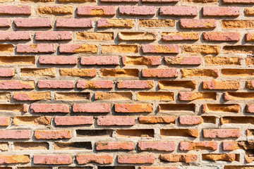 old brick walls closeup