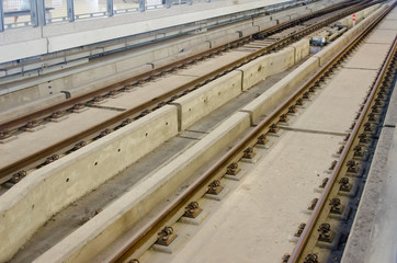 Fototapeta na wymiar Electric rail