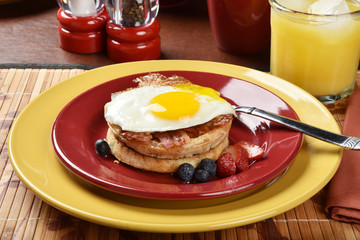 Waffle breakfast