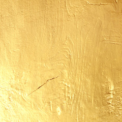 Gold paint on wooden for texture background