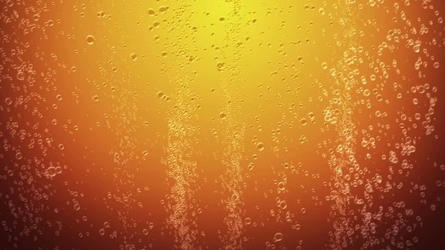 Orange juice bubbles background