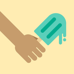 Ice cream background, summer holiday concept