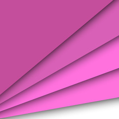 Pink paper overlapping abstract background
