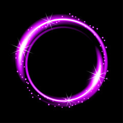 Abstract background with neon lights. Vector Illustration