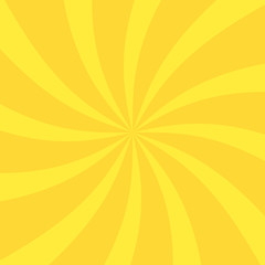 Vector illustration for swirl design. Swirling radial pattern background. Vortex starburst spiral twirl square. Helix rotation rays. Converging psychedelic scalable stripes. Fun sun light beams