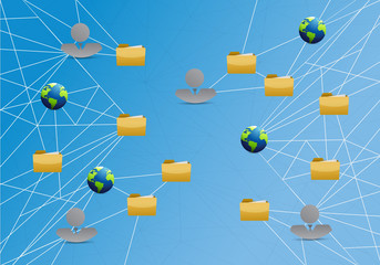 people global storage network link diagram