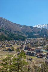 世界遺産白川郷の全景