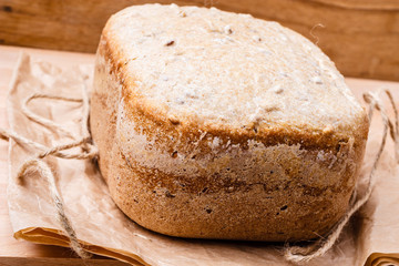 loaf of bread on backing paper