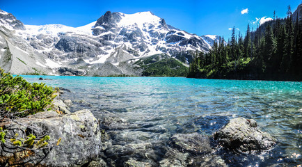 Joffre Lakes, British Columbia, Canada - June 30, 2017