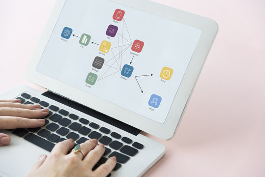 Analysis Model Flow Chart Icon