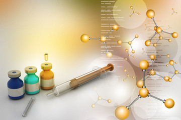 Ampoules and Syringe for Injection