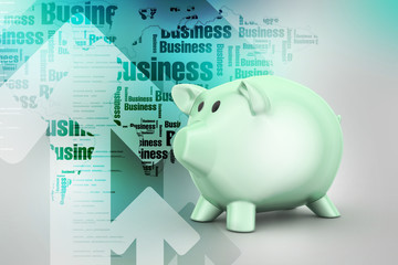 pink piggy bank, investment concept