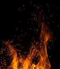 Papier Peint photo Lavable Flamme flammes de feu