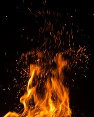 Rolgordijnen Vlam vuur vlammen