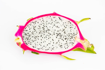 Dragon fruit isolated on white background