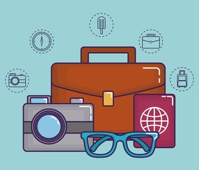 Obraz premium travel time design