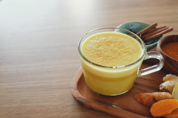 Turmeric latte, Golden milk, Turmeric milk, healthy hipster drink