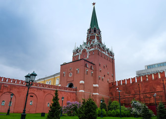 Fototapeta na wymiar Kremlin wall in Moscow city, RUSSIA