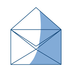 isolated paper envelope