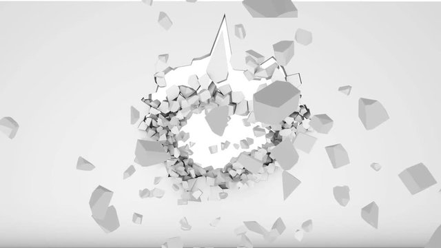 Destruction of a wall