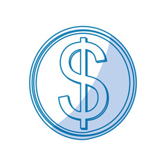 Coins money isolated